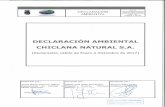 DECLARACIÓN - Chiclana Natural