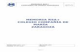 MEMORIA RSA+ COLEGIO COMPAÑÍA DE MARÍA ZARAGOZA