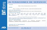 ALTERACIONES DE SERVICIO - Empresa Municipal de ...