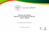 Informe de Gestión Editorial Universidad de Nariño 2019- 2020A