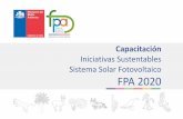 Iniciativas Sustentables Sistema Solar Fotovoltaico FPA 2020
