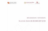 CLAVE DEL CURSO 25-AE-2021-EXT-ZI-03