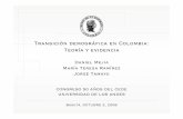 Transición demográfica en Colombia: Teoría y evidencia