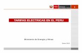 TARIFAS ELECTRICAS EN EL PERU