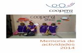 Memoria de actividades 2014 - ONGD Coopera