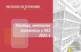 Electivas, seminarios económicos y HE2 2021-1