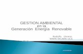 GESTION AMBIENTAL en la Generación Energía Renovable