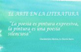EL ARTE EN LA LITERATURA La poesía es pintura expresiva ...