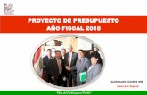 PROYECTO DE PRESUPUESTO AÑO FISCAL 2018