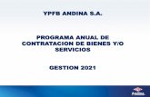 YPFB ANDINA S.A. PROGRAMA ANUAL DE CONTRATACION DE BIENES ...