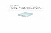 CT-5071 Router Monopuerto ADSL2+ Guía de Configuración Básica
