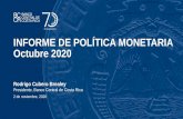 INFORME DE POLÍTICA MONETARIA Octubre 2020
