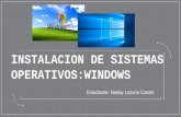 INSTALACION DE SISTEMAS OPERATIVOS:WINDOWS
