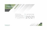 Informe I SEMESTRE MEMORIA 2021 Y CUENTA