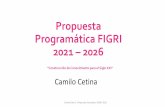 Propuesta Programática FIGRI 2021 2026