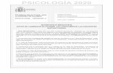 PSICOLOGÍA 2020 - PIR