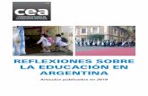 REFLEXIONES SOBRE LA EDUCACIÓN EN ARGENTINA