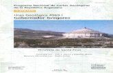 Hoja Geológica 4969-1 Gobernador Gregores
