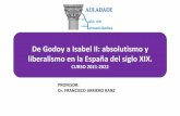 De Godoy a Isabel II: absolutismo y liberalismo en la ...