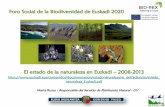 El estado de la naturaleza en Euskadi 2008-2013