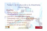 Tema 1. Introducción a la Anestesia Veterinaria