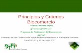 Principios y Criterios Biocomercio