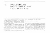 V. POLITICAS SECTORIALES DE OFERTA - Ministerio para la ...