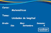 Curso: Matemáticas Tema: Unidades de longitud