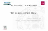 Universidad de Valladolid Plan de emergencia IBGM