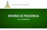 INFORME DE PRESIDENCIA - CICH