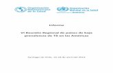 Informe VI Reunión Regional de países de baja prevalencia ...