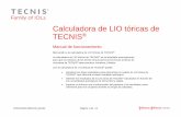 Calculadora de LIO tóricas de TECNIS