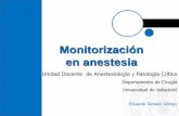 Monitorización en anestesia