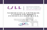 NORMATIVA GENERAL COMPETICIONES INTERNAS DE LA ULL