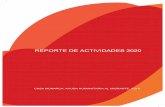 REPORTE DE ACTIVIDADES 2020