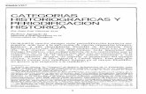 CATEGORIAS HISTORIOGRAFICAS Y PERIODIFICACION HISTORICA