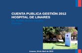 CUENTA PUBLICA GESTIÓN 2012 HOSPITAL DE LINARES