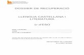 DOSSIER DE RECUPERACIÓ LLENGUA CASTELLANA I LITERATURA …