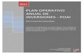 PLAN OPERATIVO ANUAL DE INVERSIONES - POAI