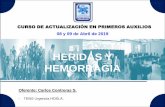 HERIDAS Y HEMORRAGIA - Servicio de Salud Aconcagua