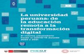 La universidad peruana: de la educación remota a la ...