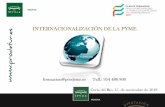 INTERNACIONALIZACIÓN DE LA PYME