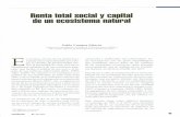 Renta total social y capital de un ecosistema natural