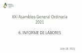XXI Asamblea General Ordinaria 2021