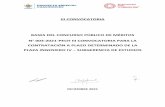 III CONVOCATORIA BASES DEL CONCURSO PÚBLICO DE …