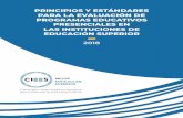 Principios y estándares para la evaluación PRINCIPIOS Y ...