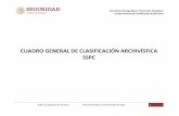 CUADRO GENERAL DE CLASIFICACIÓN ARCHIVÍSTICA SSPC