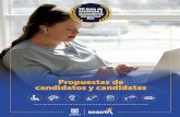 Propuestas de candidatos y candidatas