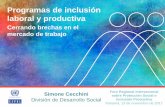 Programas de inclusión laboral y productiva