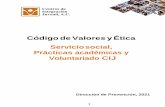Código de Valores y Ética Servicio social, Prácticas ...